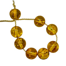 Load image into Gallery viewer, Amber Round Beads | 6 1/2 mm | Yellow | 8 Beads |