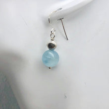 Load image into Gallery viewer, Aquamarine Sterling Silver Drop earrings | 1 pair | Blue | 1 Earrings |
