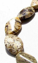 Load image into Gallery viewer, Wild Cat Feldspar Carved Oval Twist Pendant Bead Strand 108899 - PremiumBead Alternate Image 4