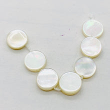 Load image into Gallery viewer, Hot Natural Mother of Pearl Shell Bead Strand | 8x2 mm | 51 Pearls |