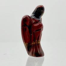 Load image into Gallery viewer, Hand Carved Brecciated Jasper Guardian Angel Figurine | 21x14x8mm | Red Brown