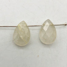 Load image into Gallery viewer, Shine! 6 Natural Faceted Rutilated Quartz Briolette Beads - PremiumBead Alternate Image 10