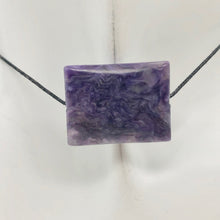 Load image into Gallery viewer, 25cts of Rare Rectangular Pillow Charoite Bead | 1 Beads | 23x18x7mm | 10872A - PremiumBead Alternate Image 7
