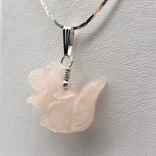 Load image into Gallery viewer, Charm! Rose Quartz Squirrel Solid Sterling Silver Pendant 509279RQ - PremiumBead Alternate Image 2