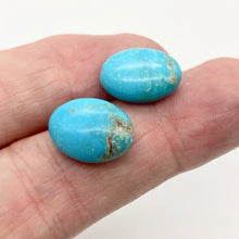 Load image into Gallery viewer, Two Sky Blue 16x12x8mm Skipping Stone Beads - PremiumBead Alternate Image 9