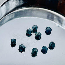 Load image into Gallery viewer, Blue Diamond Faceted Roundel Beads | 3-2.6mm | 9 Beads | ~1.0 carat |10597A