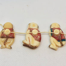 Load image into Gallery viewer, No Evil Monkey 3 Waterbuffalo Bone Button Beads 5660 - PremiumBead Alternate Image 2