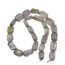 Load image into Gallery viewer, Kunzite 48g Flat Nugget | 17x11x6 to 12x9x5mm | Lavender Green | 26 Strand