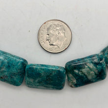 Load image into Gallery viewer, Natural Chrysocolla Rectangle 20x15x7mm Bead Strand - PremiumBead Alternate Image 8