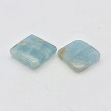 Load image into Gallery viewer, 2 Unique Aquamarine Square Pendant Beads | 15x15x4mm | Blue | 2 Bead | 008145 - PremiumBead Alternate Image 5