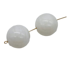 Load image into Gallery viewer, Onyx White Large Round Bead Strand | 17mm | White | 23 Beads |
