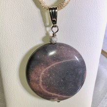 Load image into Gallery viewer, Porcelain Jasper Disc Silver Pendant! Is It Pluto?!?! 510602D - PremiumBead Alternate Image 2