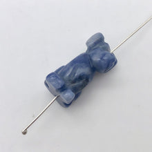 Load image into Gallery viewer, Faithful 2 Sodalite Hand Carved Dog Beads | 20x12x10mm | Blue/Grey - PremiumBead Alternate Image 3