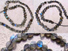 Load image into Gallery viewer, Flash Labradorite Faceted Coin Bead Strand 107499 - PremiumBead Alternate Image 3