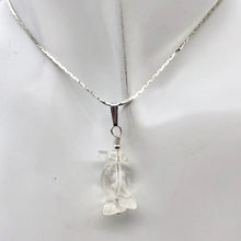 Load image into Gallery viewer, Darling! Clear Quartz Penguin with Sterling Silver Pendant 509273QZS - PremiumBead Alternate Image 3