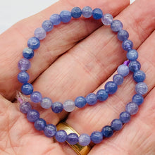 Load image into Gallery viewer, Tanzanite Gemmy Round 16" Strand | 5 mm | Lavender | 80 Beads |