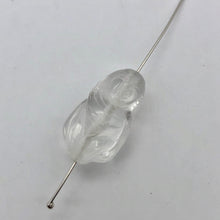 Load image into Gallery viewer, Intricately Carved Quartz Female Laughing Buddha Beads | 25x14x11.5mm | Clear - PremiumBead Alternate Image 4