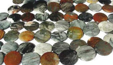 Load image into Gallery viewer, 2 Cat's Eye Chrysoberyl Quartz Flat 35x5mm Disc Beads 5615 - PremiumBead Primary Image 1