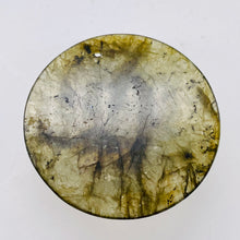 Load image into Gallery viewer, Natural Canadian Labradorite Pendant Bead | Green | 45mm |