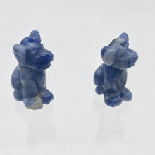 Load image into Gallery viewer, Faithful 2 Sodalite Hand Carved Dog Beads | 20x12x10mm | Blue/Grey - PremiumBead Alternate Image 5