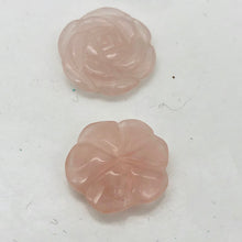 Load image into Gallery viewer, Bloomin' 2 Carved Rose Quartz Rose Flower Beads 9290RQ