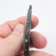 Load image into Gallery viewer, Speckled Turquoise Drop Pendant Bead | 59x36x7.5mm | Turquoise | 8658E - PremiumBead Alternate Image 6