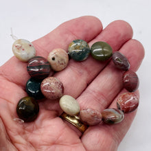 Load image into Gallery viewer, Exotic Imperial Jasper Half Strand Coin Beads | 14x7mm | 14 Beads |