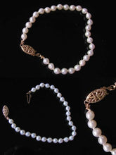 Load image into Gallery viewer, Creamy White 4.5mm FW Pearl &amp; 14Kgf 7&quot; Bracelet 9916F - PremiumBead Alternate Image 3

