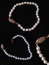 Load image into Gallery viewer, Creamy White 4.5mm FW Pearl & 14Kgf 7" Bracelet 9916F - PremiumBead Alternate Image 3