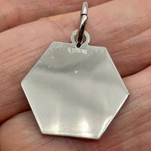 Load image into Gallery viewer, Medical Alert Sterling Silver Hexagon Pendant | 1 1/4" Long | Red Silver | 1 |