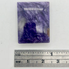 Load image into Gallery viewer, 47cts of Rare Rectangular Pillow Charoite Bead | 1 Beads | 26x21x9mm | - PremiumBead Alternate Image 5