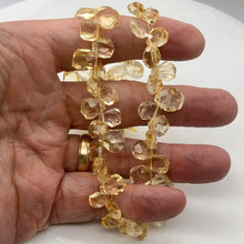 Load image into Gallery viewer, Citrine Faceted Briolette Bead Strand | 13x11 to 11x8x5mm | Golden | 55g |