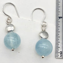 Load image into Gallery viewer, Aquamarine Sterling Silver Drop earrings | 1 pair | Blue | 1 Earrings |