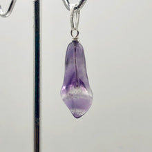 Load image into Gallery viewer, Amethyst Sterling Silver Flower Pendant | 1 1/4" Long | Purple | 1 Pendant |