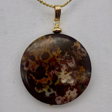 Load image into Gallery viewer, Lacy Madness Druzy Ocean Jasper 14K Gold Filled Pendant | 30mm | 1 3/4" Long | - PremiumBead Alternate Image 3