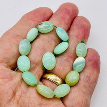 Load image into Gallery viewer, Opal, Peruvian Flat Oval | 20x15x7mm | Green | 1 Strand | 29 Beads |
