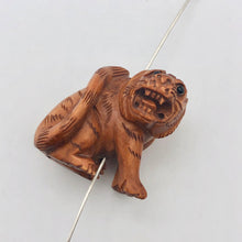 Load image into Gallery viewer, Hand Carved Signed Fierce Tiger Boxwood Netsuke - PremiumBead Alternate Image 4