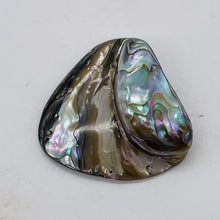 Load image into Gallery viewer, Abalone Hinge Shell | 38x42x12to 36x38x11mm | Silver Pink | 1 Pendant Bead |