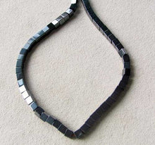 Load image into Gallery viewer, Metallic 49 Hematite 4x4x4mm Cube Beads 8 inch Strand 007570HS - PremiumBead Primary Image 1
