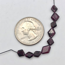 Load image into Gallery viewer, 9 Diamond-shaped Garnet Faceted Beads | 8x6-8x7mm | Red | 9 Beads | 176 - PremiumBead Alternate Image 8