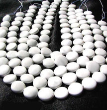 Load image into Gallery viewer, Elegantly Simple Natural16x6mm White Agate Coin Focal Bead Strand 108990 - PremiumBead Alternate Image 2