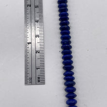 Load image into Gallery viewer, Lapis Lazuli Rondelle Graduated Necklace | 32" Long | Blue Silver | 16-12mm |
