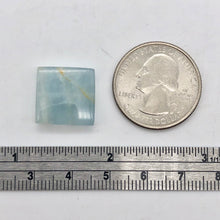 Load image into Gallery viewer, 2 Unique Aquamarine Square Pendant Beads | 15x15x4mm | Blue | 2 Bead | 008145 - PremiumBead Alternate Image 2