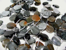 Load image into Gallery viewer, 2 Chatoyant Cat's Eye 25x17.5mm Chrysoberyl Quartz Beads 7269 - PremiumBead Primary Image 1