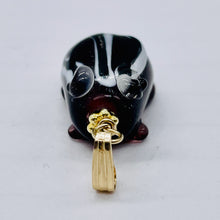 Load image into Gallery viewer, Lampwork Frog 14K Gold Filled Frog | 1" Long | Purple | 1 Pendant |