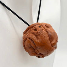 Load image into Gallery viewer, Carved & Signed Tiger Sphere Boxwood Netsuke - PremiumBead Alternate Image 5