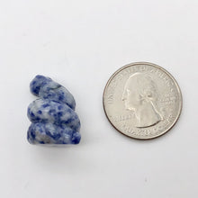 Load image into Gallery viewer, Slithering Charmer Carved Sodalite Snake Beads | 20.5x16x14mm | Blue/Grey - PremiumBead Alternate Image 4