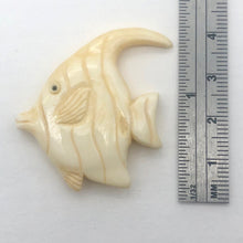 Load image into Gallery viewer, Waterbuffalo Bone Tropical Fish | 36.5x34x6mm | Cream | 1 Bead } - PremiumBead Alternate Image 4