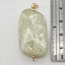 Load image into Gallery viewer, Chatoyant Green Kunzite Hiddenite Crystal 14KGF Pendant | 1 7/8" Long |
