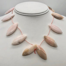 Load image into Gallery viewer, Pink Peruvian Opal Marquis Briolette 12 Bead Strand 10815E - PremiumBead Primary Image 1